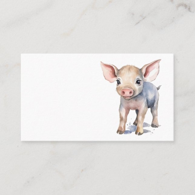 Pig business card (Front)