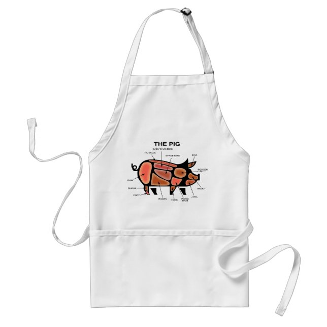 Pig Butcher Chart Standard Apron (Front)