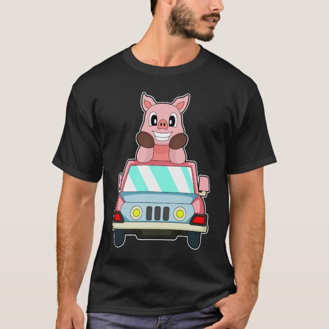 Pig Car T-Shirt (Front)