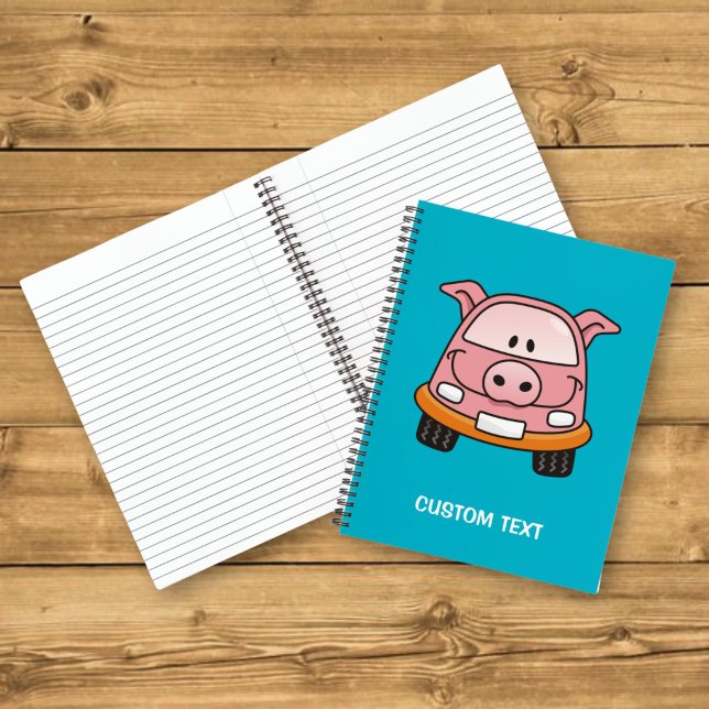Pig cartoon car notebook (Creator Uploaded)