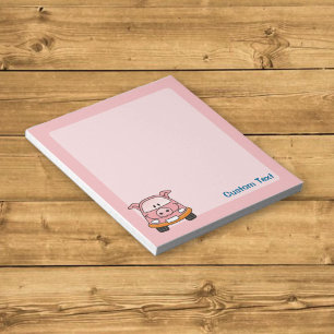 Pig Cartoon Car Notepad