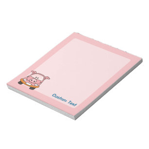 Pig Cartoon Car Notepad