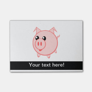 Pig cartoon post-it notes