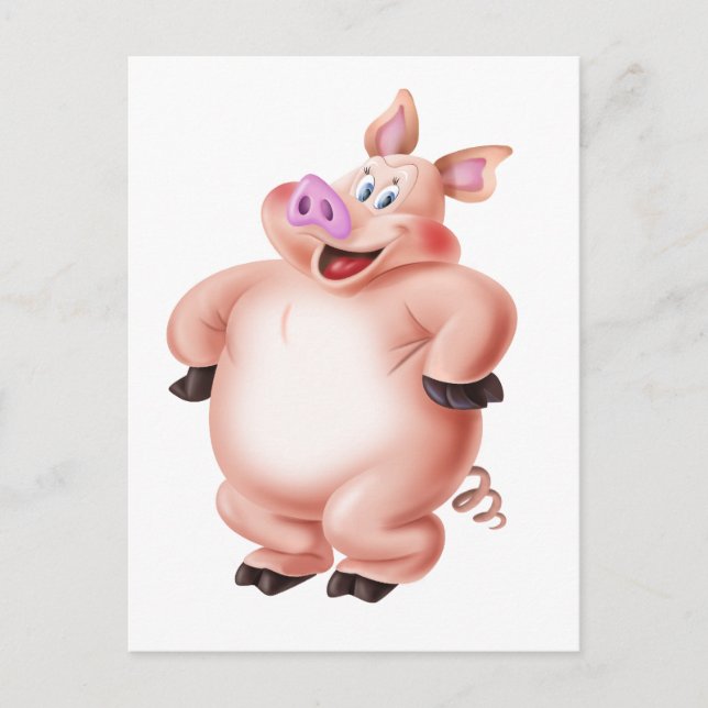 Pig, cerdo, porco, Schwein, cochon Postcard (Front)