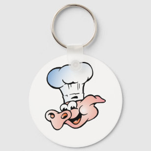 Pig Chef Key Ring