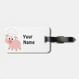 Pig Chef Luggage Tag