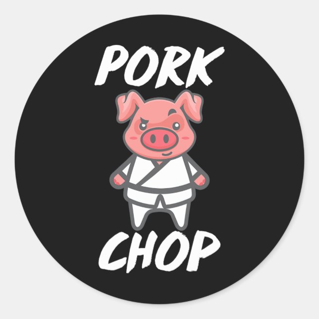 Pig Chopper  Classic Round Sticker (Front)