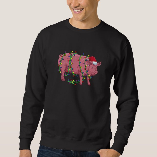 Pig Christmas Farmer Sweatshirt (Front)