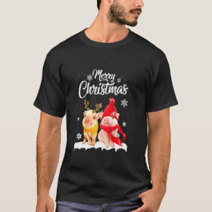 Pig Christmas Light Pig Merry Christmas T-Shirt