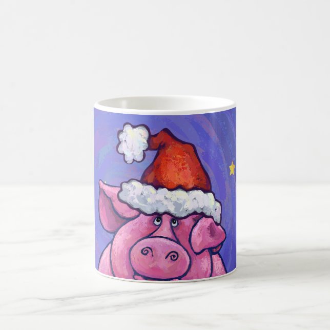 Pig Christmas Magic Mug (Center)
