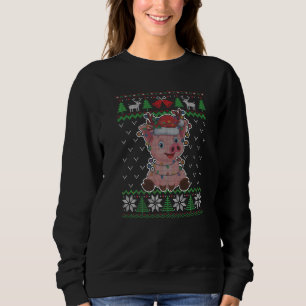 Pig Christmas Ugly Sweater Santa Pig Xmas