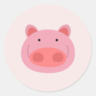Pig Classic Round Sticker