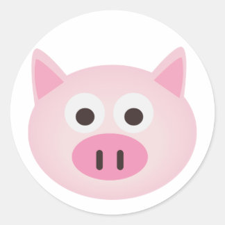Pig Classic Round Sticker