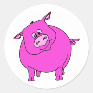 Pig Classic Round Sticker