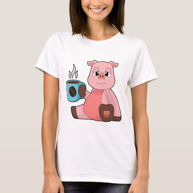 Pig Coffee Mug T-Shirt (Front)