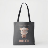 Pig Concentrated Awesome Cute Adorable Funny Quote