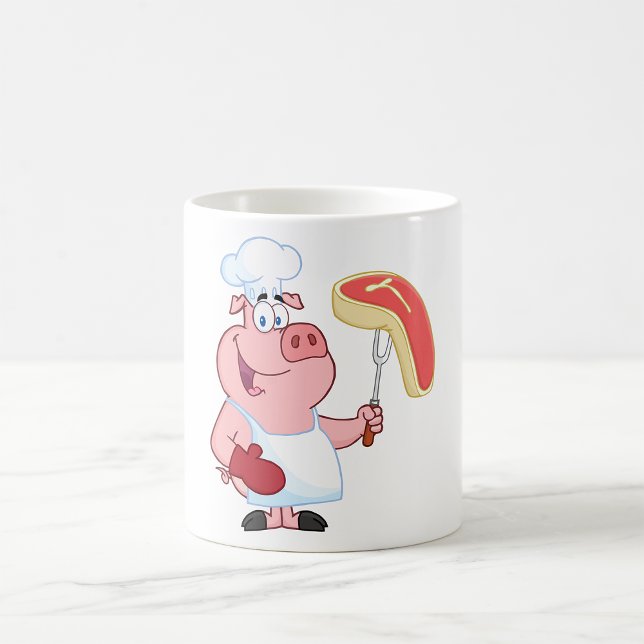 Pig Cooking Meat Coffee Mug (Creator Uploaded)