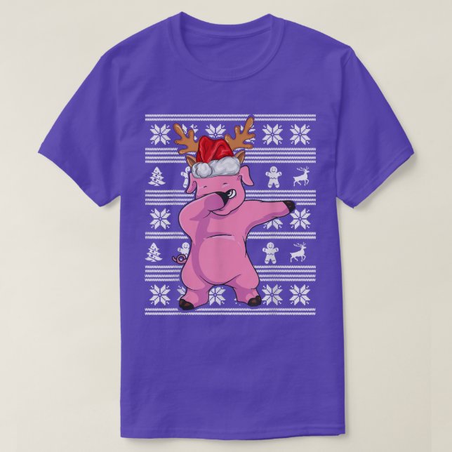 Pig Dabbing Dab Dance Funny Novelty4442  T-Shirt (Design Front)