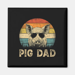 Pig Dad Pig Lovers Daddy Father's Day Magnet