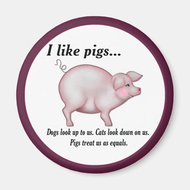 Pig Equality Magnet (Front)