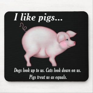 Pig Equality Mouse Pad