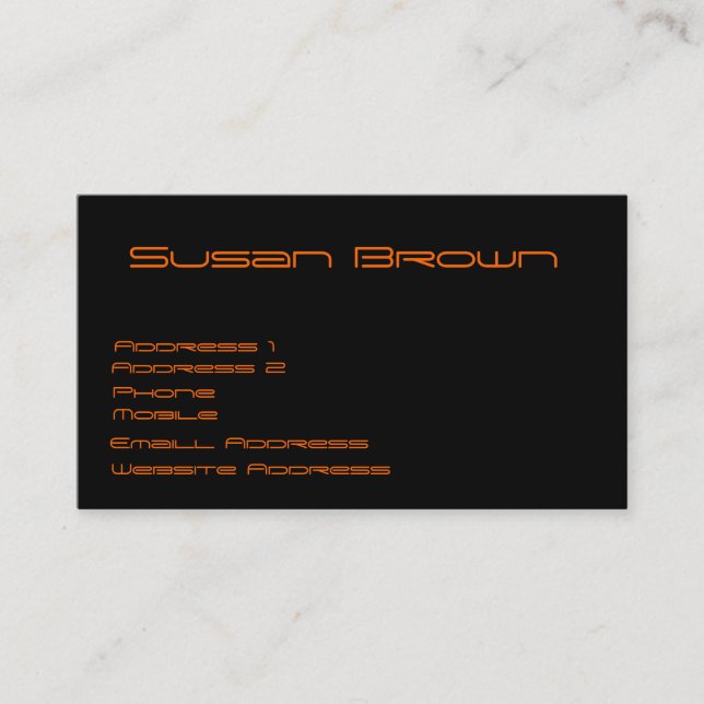 Pig Face Business Cards (Front)