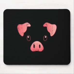 Pig Face Costume Cute Hog Halloween Animal Kids Mouse Pad