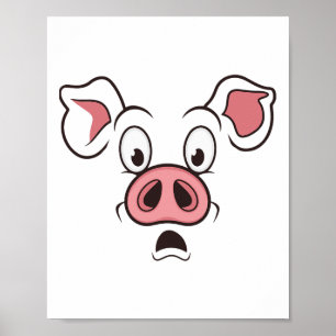Pig Face Costume Poster