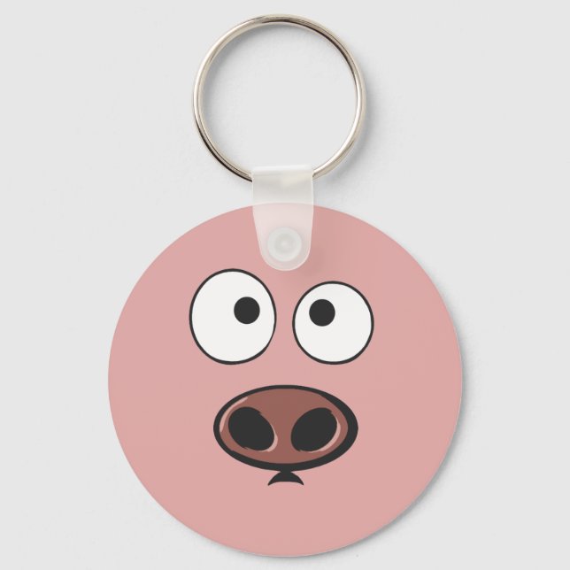 Pig Face Key Ring (Front)