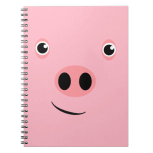 Pig Face Spiral Notebook