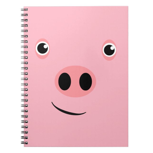 Pig Face Spiral Notebook (Front)