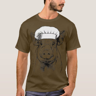 Pig Farm Animal Chef Funny Cooking Cook Premium T-Shirt