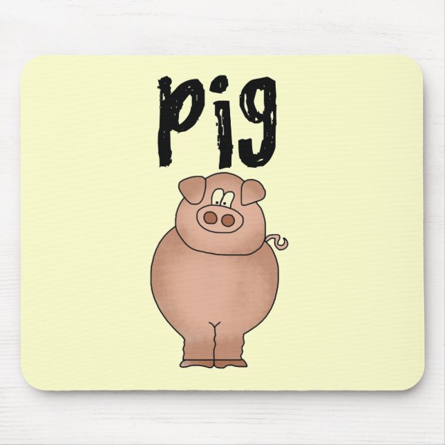 Pig Farm Animal Tshirts and Gifts Mouse Pad (Front)