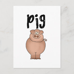 Pig Farm Animal Tshirts and Gifts Postcard