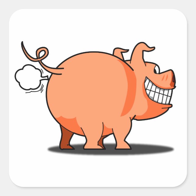 Pig Fart Sticker (Front)