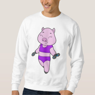 Pig Fitness Dumbbell Sweatshirt