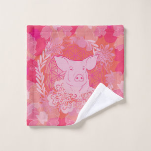 PiG Flower of life Wash Cloth