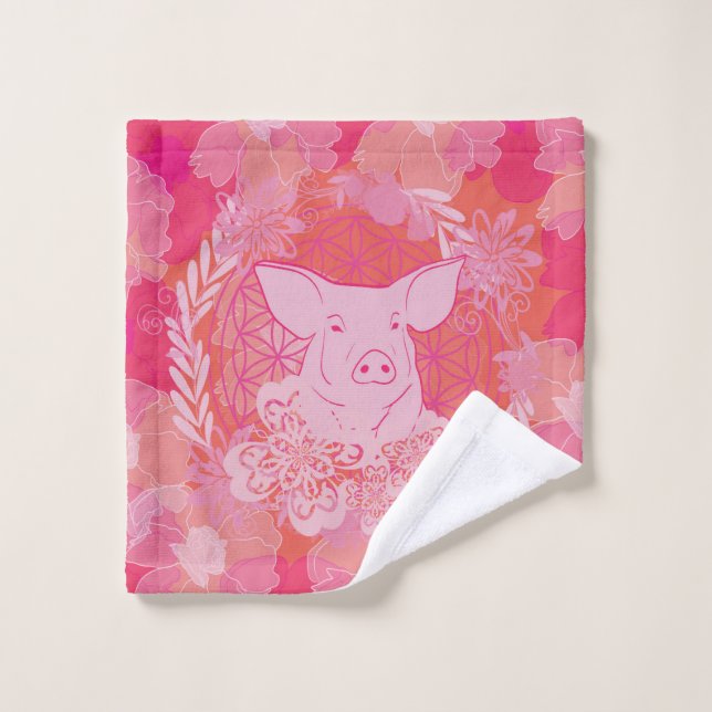 PiG Flower of life Wash Cloth (Wash Cloth)