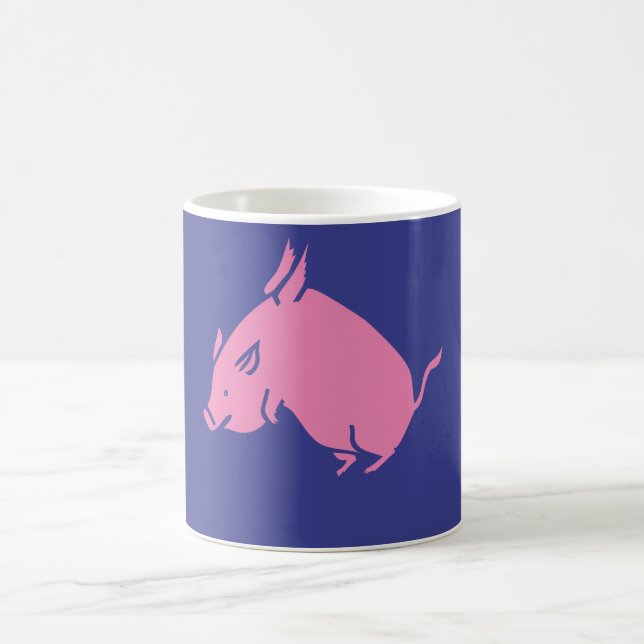 Pig fly coffee mug (Center)