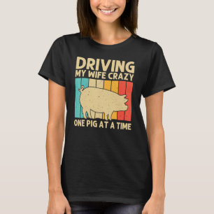 Pig For Men Dad Bacon Animal Swine Farmer Pigs T-Shirt
