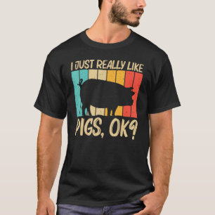Pig For Men Women Pig Farmer Farm Farming 1 T-Shirt