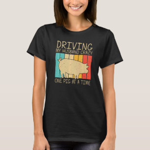 Pig For Women Mum Bacon Animal  Swine Farmer Pigs T-Shirt