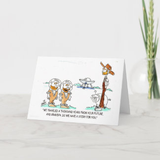 Pig From The Future (Birthday Card) Card