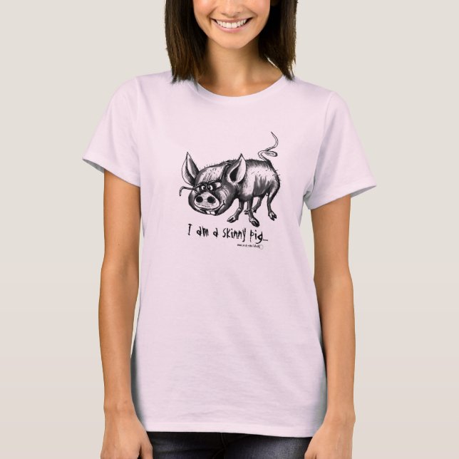 Pig funny t-shirt design (Front)