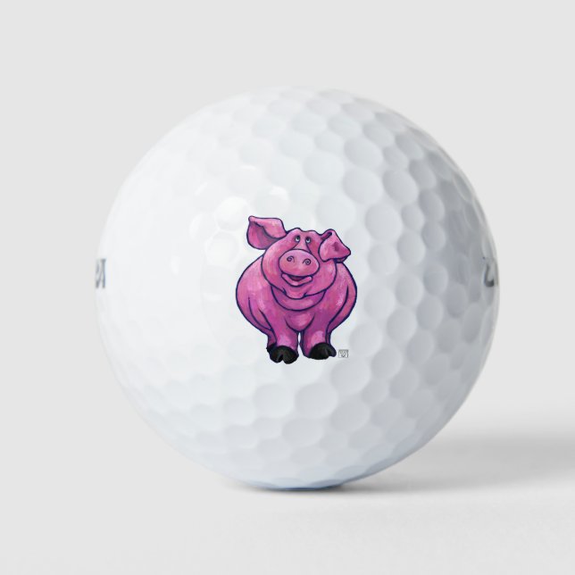 Pig Gifts & Accessories Golf Balls (Front)