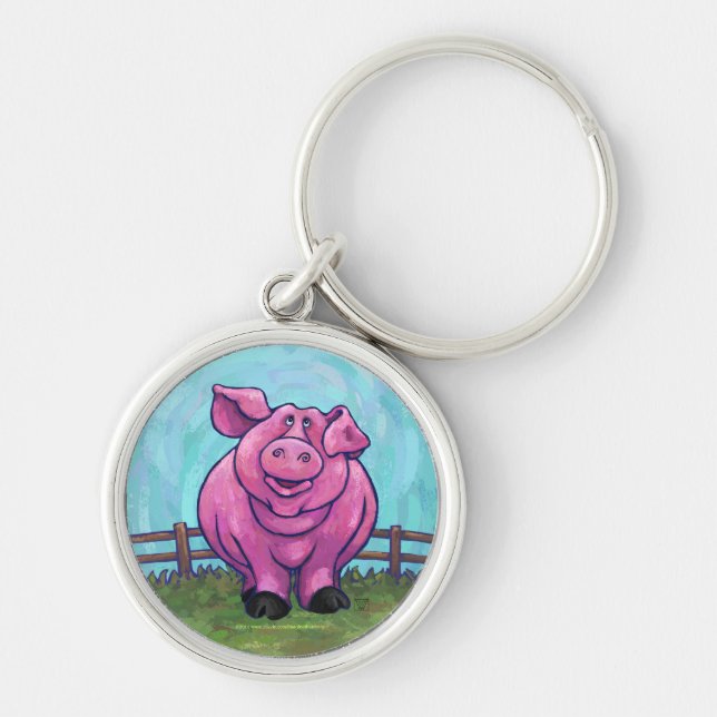 Pig Gifts & Accessories Key Ring (Front)
