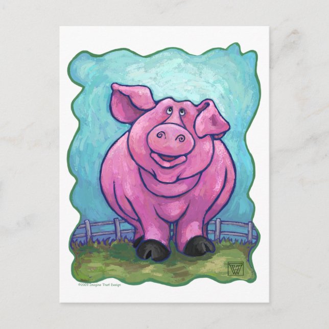 Pig Gifts & Accessories Postcard (Front)