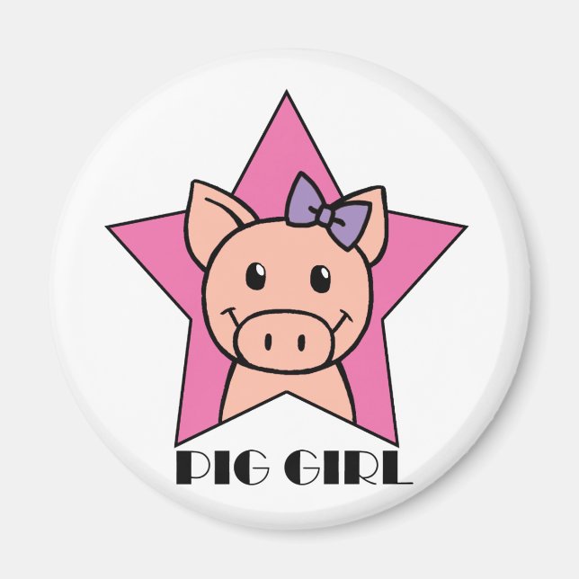 Pig Girl Magnet (Front)