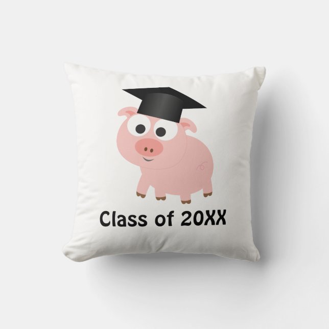 Pig Graduate 20XX Cushion (Front)