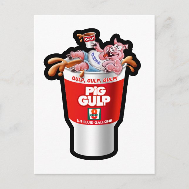 PIG GULP POSTCARD (Front)